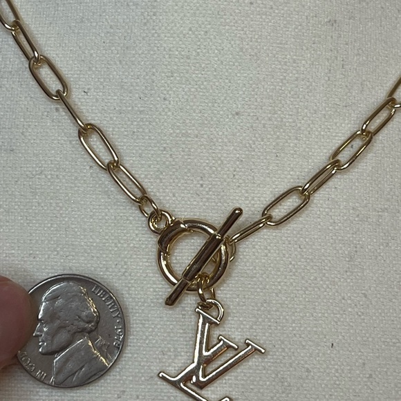 Stamped Louis Vuitton Authentic Upcycled LV charm necklace - Picture 9 of 13